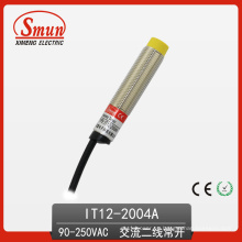 Conmutador de sensor de proximidad inductivo 90V-250VAC Salida de CA de dos hilos sin 4 mm